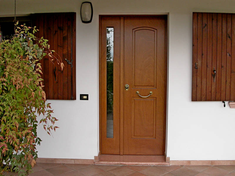 porta in legno blindata